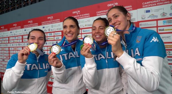 Fiorettiste d’oro agli Europei “Brave a non disunirci”
