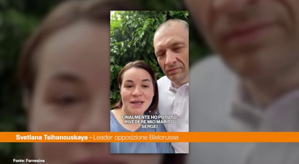 Tsihanouskaya “Grazie ad Antonio Tajani mio marito è libero”