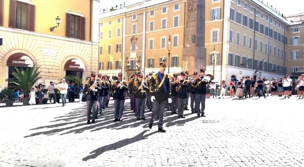 2 Giugno, l’esibizione della banda della Polizia di Stato