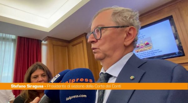 Siragusa (Corte dei Conti) “Nel Lazio confermiamo andamento positivo”