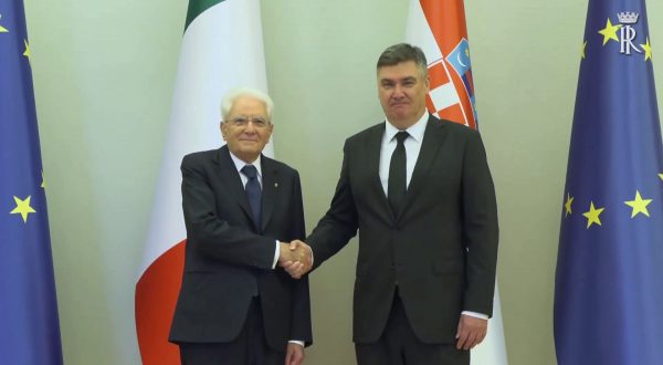 Mattarella a Zagabria incontra il presidente croato Milanovic