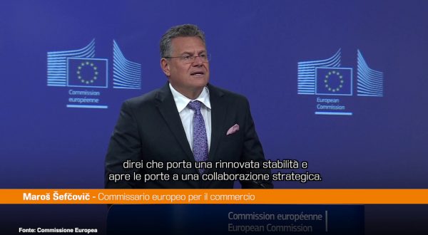 Dazi, Sefcovic “Con l’accordo Usa-Ue evitata guerra commerciale”