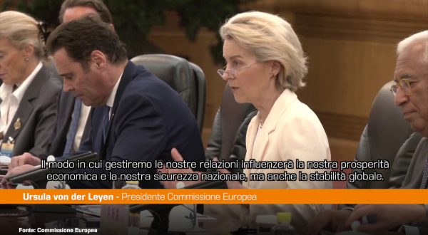 Von der Leyen “Relazioni Ue-Cina siano vantaggiose per entrambi”