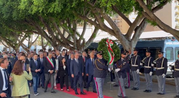 Piantedosi a Palermo commemora Paolo Borsellino e agenti della scorta