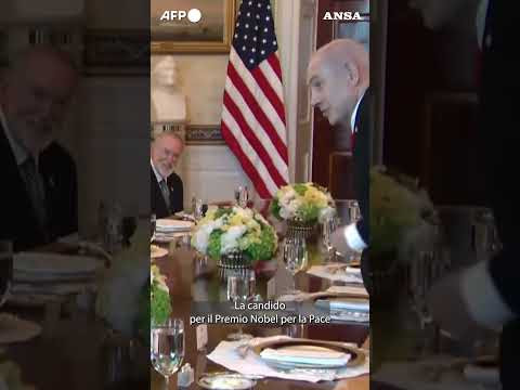 Netanyahu candida Trump al Premio Nobel per la Pace #ansa #news