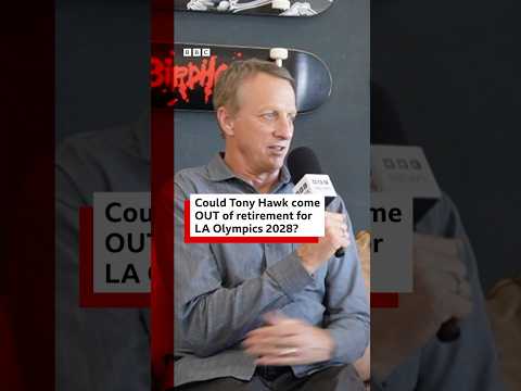 Could Tony Hawk come out of retirement? #TonyHawk #Olympics #BBCNews