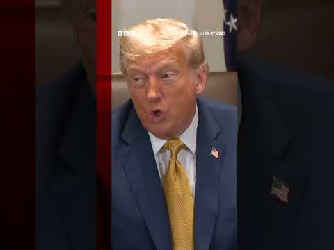 President Trump swears as he says he’s ‘not happy with Putin’. #Ukraine #Russia #BBCNews