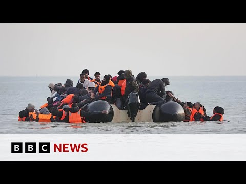 Small boat crossings to UK in first half of year up 48%, figures show | BBC News