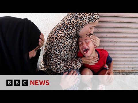 Children queuing for supplements killed in Israeli strike in Gaza, hospital says | BBC News
