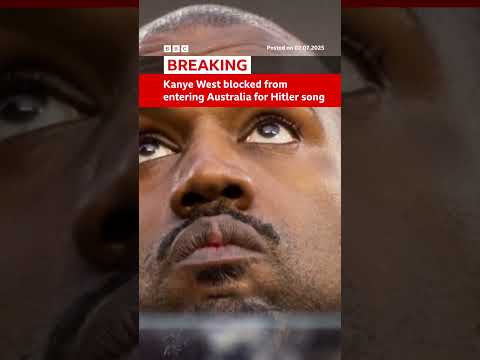 The rapper released a song glorifying Nazi leader Adolf Hitler. #KanyeWest #Australia #BBCNews