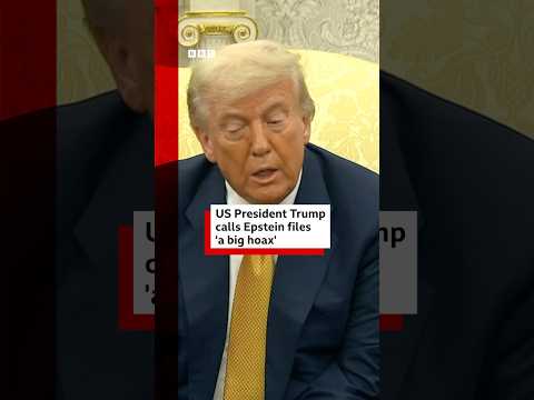 US President Donald Trump calls Epstein files “a big hoax”. #DonaldTrump #JeffreyEpstein #BBCNews