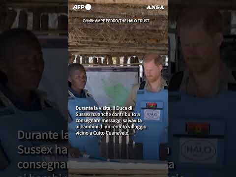 Il principe Harry come Diana, tra i campi minati dell’Angola #ansa #news