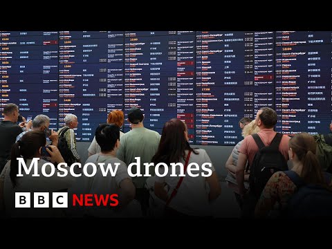 Moscow airports temporarily closed after Ukraine drone attacks | BBC News