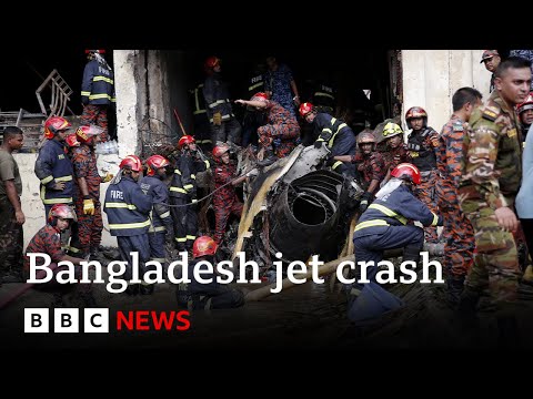 At least 19 dead after air force jet crashes into Bangladesh school | BBC News