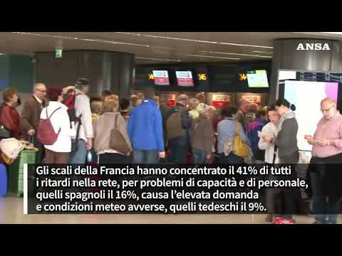 A luglio 3 voli su 10 in Europa sono in ritardo #ansa #news