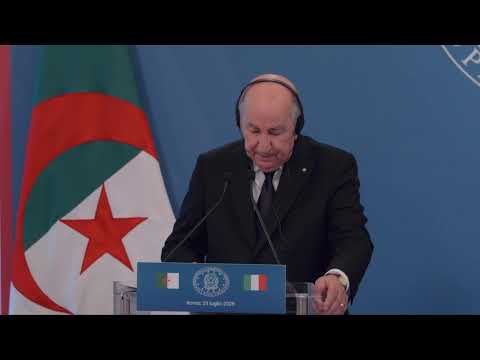 Vertice Italia-Algeria, cerimonia di scambio di accordi e dichiarazioni (audio originale)