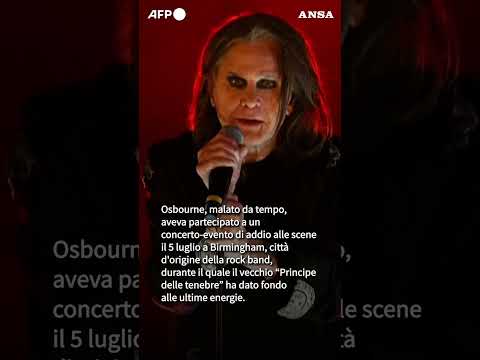 Addio a Ozzy Osbourne, la leggenda nera dell’heavy metal #ansa #news