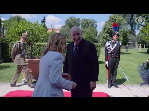 Vertice Italia-Algeria, Il Presidente Meloni incontra il Presidente Tebboune