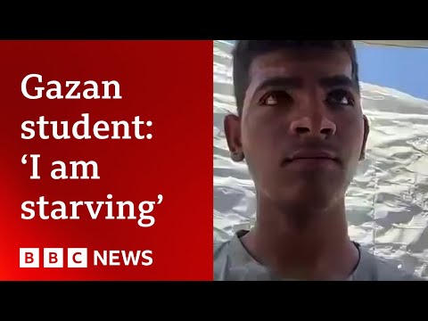 Gazan student: ‘I am starving and suffering from memory loss’ | BBC News