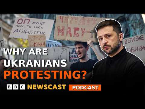 Are protests putting Ukraine’s President Zelensky under pressure? | BBC News
