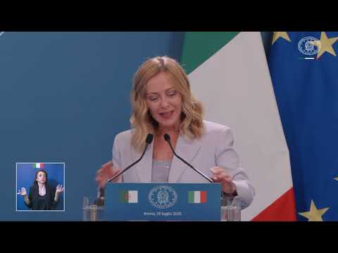 Vertice Italia-Algeria, cerimonia di scambio di accordi e dichiarazioni (traduzione simultanea, LIS)