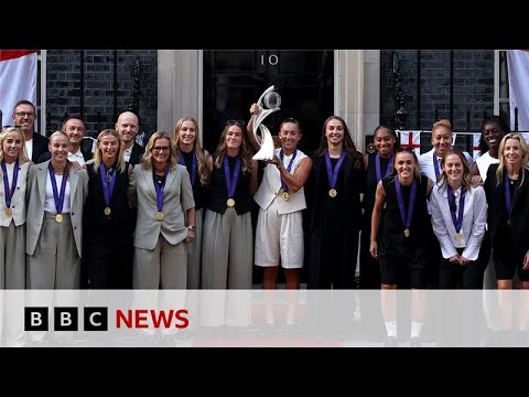 Lionesses attend reception at Downing Street after Euro 2025 win | BBC News