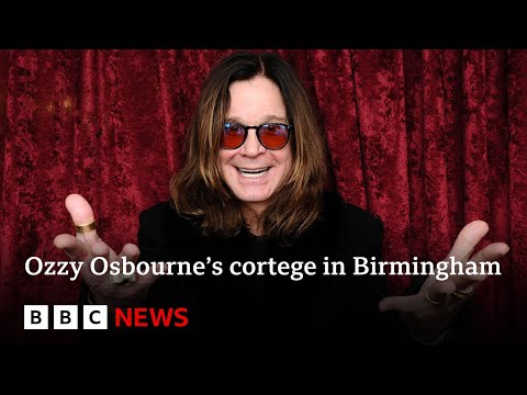 LIVE: Fans gather to watch Ozzy Osbourne’s cortege travel through Birmingham, UK