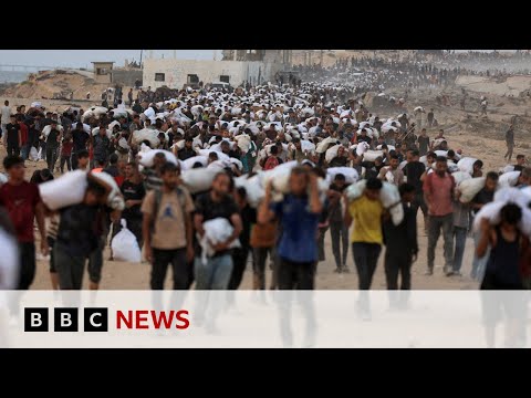 Families of Israeli hostages react to UK move to recognise a Palestinian state | BBC News