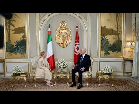 Il Presidente Meloni incontra il Presidente della Repubblica di Tunisia, Kais Saied
