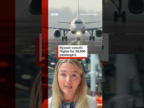 Ryanair cancels flights for 30,000 passengers due to French strike. #BBCNews