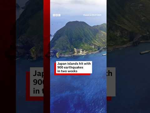 More than 900 earthquakes have shaken an island chain in southern Japan over two weeks. #BBCNews