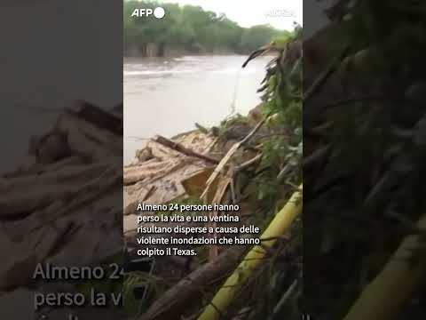 Inondazione in texas travolge campi estivi: 24 vittime e dispersi #ansa #news