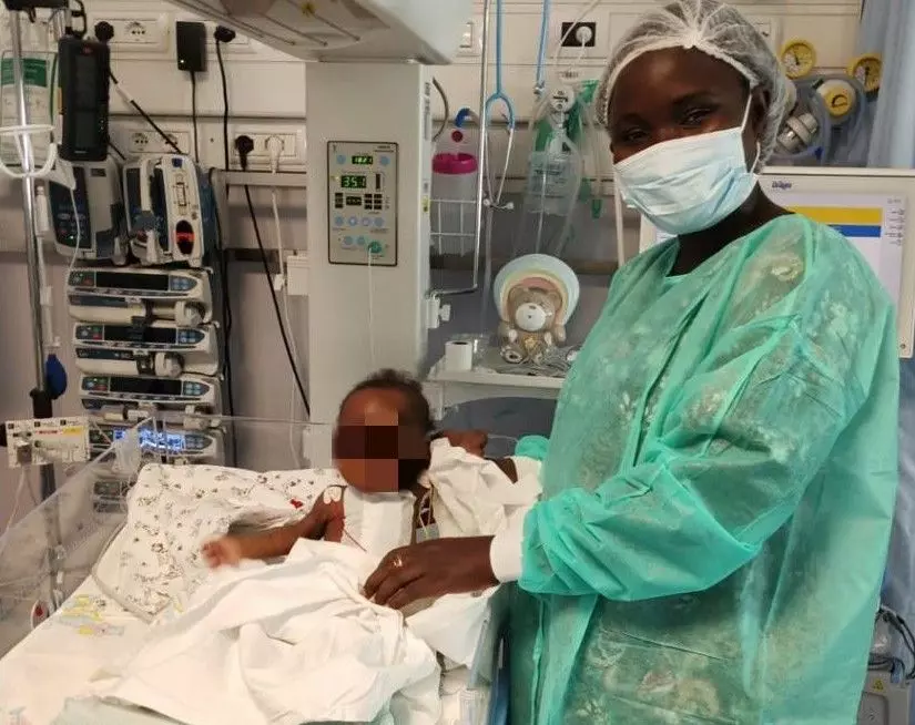 Bimba senegalese di sei mesi operata e tratta in salvo a Palermo
