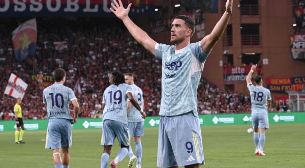La Juventus vince di misura in casa Genoa, decide Vlahovic