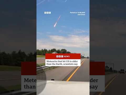 Meteorite which hit US in June is older than the Earth, scientists say. #Meteorite #BBCNews