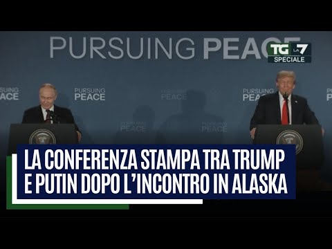 La conferenza stampa tra Trump e Putin dopo l’incontro in Alaska