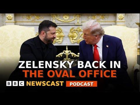 President Trump proposes Putin-Zelensky meeting after Oval Office talks  | BBC Newscast