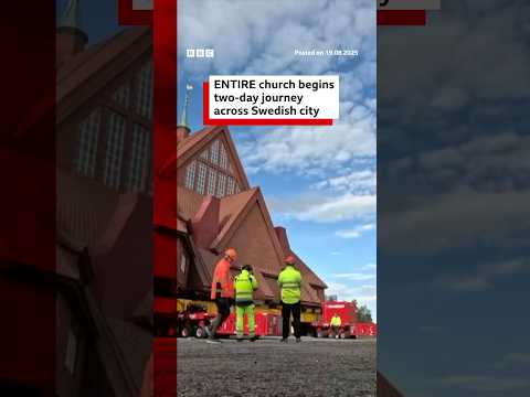 Swedish TV is live broadcasting a church’s move across a city as “slow TV”. #Sweden #BBCNews