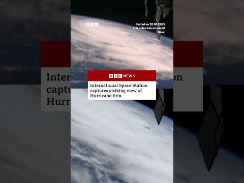 International Space Station captures striking view of Hurricane Erin. #US #BBCNews