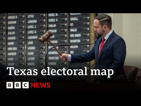 Texas approves new electoral map favouring Republicans | BBC News