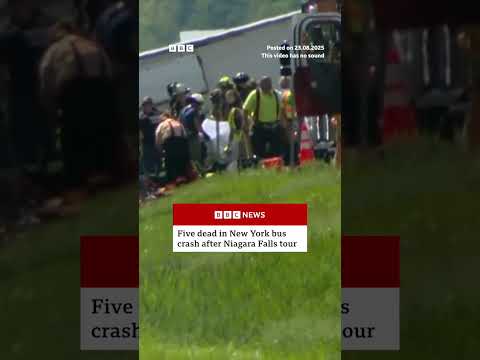 Five dead in New York bus crash after Niagara Falls tour. #NiagaraFalls #BBCNews