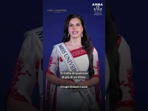Nadeen Ayoub, la prima palestinese a Miss Universo: “Daro’ voce al mio popolo” #ansa #news