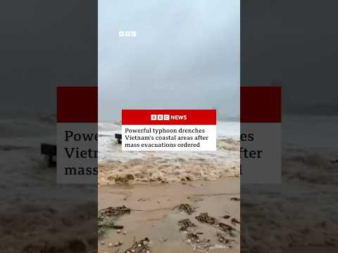 A powerful typhoon has made landfall over eastern Vietnam. #Typhoon #Vietnam #BBCNews