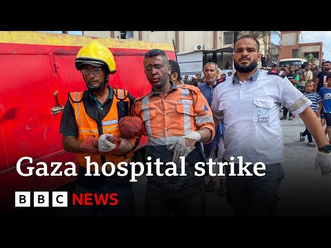 Five journalists among 20 killed in Israeli strike on Gaza hospital, officials say | BBC News