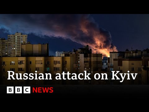 Three children among 14 dead in Russian attack on Ukrainian capital Kyiv | BBC News