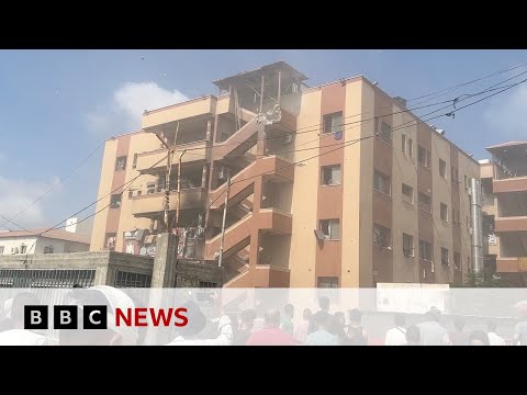 New footage shows Israel struck Gaza’s Nasser Hospital four times | BBC News