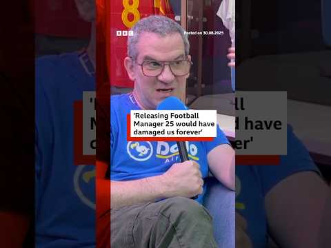 Football Manager boss reveals why FM25 was cancelled. #FootballManager #Gaming #BBCNews