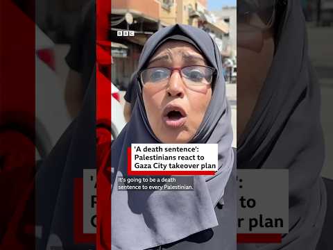 Palestinians fear more destruction after Israel announced plans to takeover Gaza City. #BBCNews