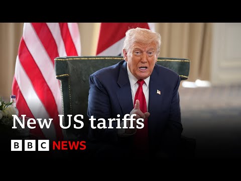 Stock markets open lower after US announces new tariffs on more than 90 countries | BBC News