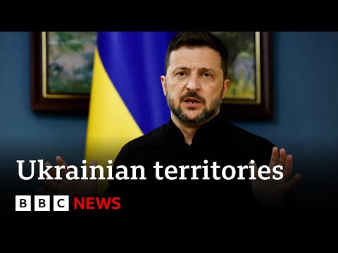 Ukraine will not give up land, Zelensky says as Trump plans to meet Putin | BBC News